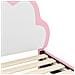 Struttura letto bambini con testata Rosa 90 x 190 cm PU - Foto miniatura 8
