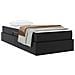 Letto con contenitore e materasso 2 pcs Nero Pelle - Foto miniatura 3