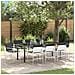 Set da Pranzo per Giardino 9 pcs Bianco - Foto miniatura 2