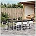 Set da Pranzo per Giardino 9 pcs Bianco - Foto miniatura 4