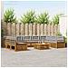 Set divani con cuscino 10 pcs Grigio Naturale e Chiaro - Foto miniatura 2