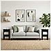 Mobile laterale 2 pcs Nero Ø40 x 50 cm Legno ingegnerizzato - Foto miniatura 2