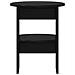 Mobile laterale 2 pcs Nero Ø40 x 50 cm Legno ingegnerizzato - Foto miniatura 6