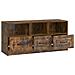 Mobile TV Rovere Fumo 102 x 34,5 x 47 cm Legno ingegnerizzato - Foto miniatura 3