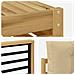 Set divani 6 pcs Bianco e Beige Legno di Acacia Massello - Foto miniatura 5