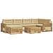 Set di divani da esterno con cuscino 7 pcs Bianco e Beige - Foto miniatura 1