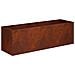 Vaso da giardino Ruggine 80 x 30 x 30 cm Acciaio Corten - Foto miniatura 1