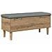 Panchina con Cuscino Rovere Artigianale 102 x 42 x 46 cm - Foto miniatura 1