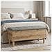 Panchina con Cuscino Rovere Artigianale 102 x 42 x 46 cm - Foto miniatura 2