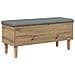 Panchina con Cuscino Rovere Artigianale 102 x 42 x 46 cm - Foto miniatura 6