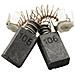 Spazzole di carbone per Makita 3620 - 6 x 10 x 15 mm - coppia - Foto miniatura 2