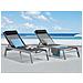 Lettino Sdraio Da Giardino Regolabile In Alluminio Nero Catania Ii - Foto miniatura 32