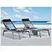 Lettino Sdraio Da Giardino Regolabile In Alluminio Nero Catania Ii - Foto miniatura 29