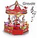 Carillon Vintage Con Giostra Di Cavalli Idea Regalo Natalizia - Foto miniatura 1