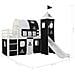 Letto A Castello Per Bambini Scivolo E Scala In Pino 97x208cm - Foto miniatura 6