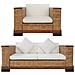 Set Di Divani 2 Pz Con Cuscini In Rattan Naturale Marrone - Foto miniatura 1