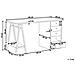 Scrivania Heber Marrone/ Bianco 140 Cm 60 Cm Con Contenitore - Foto miniatura 7