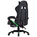 Sedia Da Gaming Con Poggiapiedi Verde E Nera In Similpelle - Foto miniatura 8