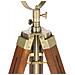 Lampada da Terra a Treppiede Legno Massello di Mango 165 cm - Foto miniatura 5