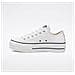 Scarpe Chuck Taylor All Star Lift Clean Leather Ox Taglia 36.5 Codice 561680c Bianco - Foto miniatura 12