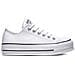 Scarpe Chuck Taylor All Star Lift Clean Leather Ox Taglia 36.5 Codice 561680c Bianco - Foto miniatura 1