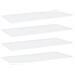 Ripiani per Libreria 4pz Bianchi 80x20x1,5 cm Legno Multistrato - Foto miniatura 1