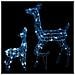 Famiglia di Renne di Natale 160 LED Bianco Freddo in Acrilico - Foto miniatura 1
