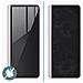 Vetro Temperato Samsung Galaxy Z Fold 3 9h Anti-tracce Extra-sottile Nero - Foto miniatura 5