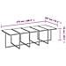 Set Da Pranzo Per Giardino 11 Pz Con Cuscini In Polyrattan Nero - Foto miniatura 2
