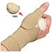 Guanti Compressivi Con Supporto Per Polso E Pollice 1 Paio Beige - Foto miniatura 6