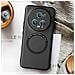 Cover Magsafe Per Honor Magic 5 Pro Semirigida Con Anello Magnetico Nera - Foto miniatura 5
