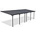 Pergola Addossata /posto Auto Coperto 27m² Kleo 900l300 Grigio Alluminio - Foto miniatura 3