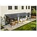 Pergola Addossata /posto Auto Coperto 27m² Kleo 900l300 Grigio Alluminio - Foto miniatura 6
