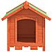 Cuccia Per Cani Marrone 65x65x61,5 Cm In Legno Massello Di Pino - Foto miniatura 2
