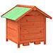 Cuccia Per Cani Marrone 65x65x61,5 Cm In Legno Massello Di Pino - Foto miniatura 5