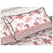 Completo Lenzuola In Morbida Flanella Made Italy Disegno Stain C.n 2 Piazze Rosa - Foto miniatura 4