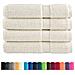 Asciugamani Premium SOLUND 4 pz Crema 100x200 cm 600 g /m² - Foto miniatura 2