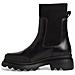 Black Casual Closed Booties Stivaletti Pelle Scarpe Donna Nero Eu 39, 1-25830-41 001 - Foto miniatura 3