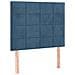 Letto a Molle con Materasso e LED Blu Scuro 90x200cm in Velluto - Foto miniatura 3
