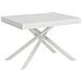 Tavolo allungabile 90x120/224 cm Karida bianco frassino gambe bianche - Foto miniatura 1