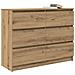 Credenza Rovere Artigianale 100x35x76 cm in Legno Multistrato - Foto miniatura 3
