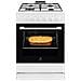 Cucina LKK620010W con 4 Zone Cottura a Gas Forno Elettrico Capacità 57 L Colore Bianco Classe A - Foto miniatura 1
