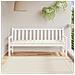 Cuscino Per Panca Giardino Crema 180x50x7 Cm In Tessuto Oxford - Foto miniatura 1