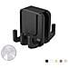 Ganci In Silicone Per Box Doccia, Ganci Da Appendere Sopra La Porta Per Il Bagno Black - Foto miniatura 3