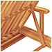 Lettini 2 pcs con Cuscini e Ruote in legno massello di acacia tortora,  Lettino Pieghevole con Ruote e Cuscino in legno massello di acacia tortora - Foto miniatura 5