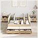 Struttura Letto con Contenitore in Rovere Sonoma 120x190 cm - Foto miniatura 4