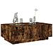 Tavolino da Salotto con LED Infinity Rovere Fumo 116x69x40 cm - Foto miniatura 5