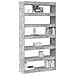 Libreria  Grigia Legno ingegnerizzato 100 x 30 x 198 cm Libreria - Foto miniatura 3