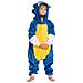 Pigiama Per Bambini Kigurumi Onesie Costume Sonic Blu 125-135 - Foto miniatura 2