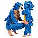 Pigiama Per Bambini Kigurumi Onesie Costume Sonic Blu 125-135 - Foto miniatura 6